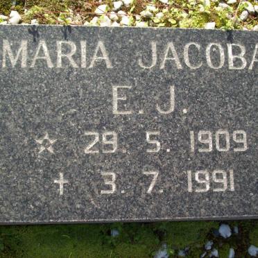 HOPLEY  Maria Jacoba E.J. 1909-1991