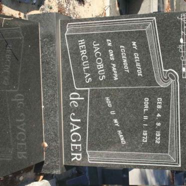 JAGER Jacobus Herculas, de 1932-1973