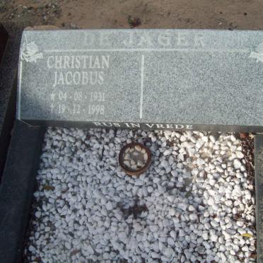 JAGER Christian Jacobus, de 1931-1998