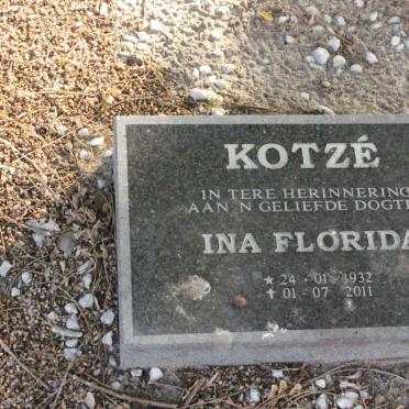 KOTZÉ Ina Florida 1932-2011