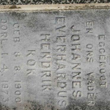 KOK Johannes Everhardus Hendrik 1900-1973