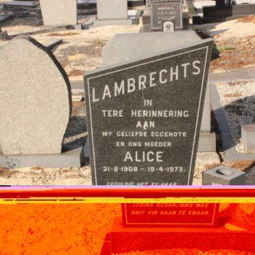 LAMBRECHTS Alice 1908-1973