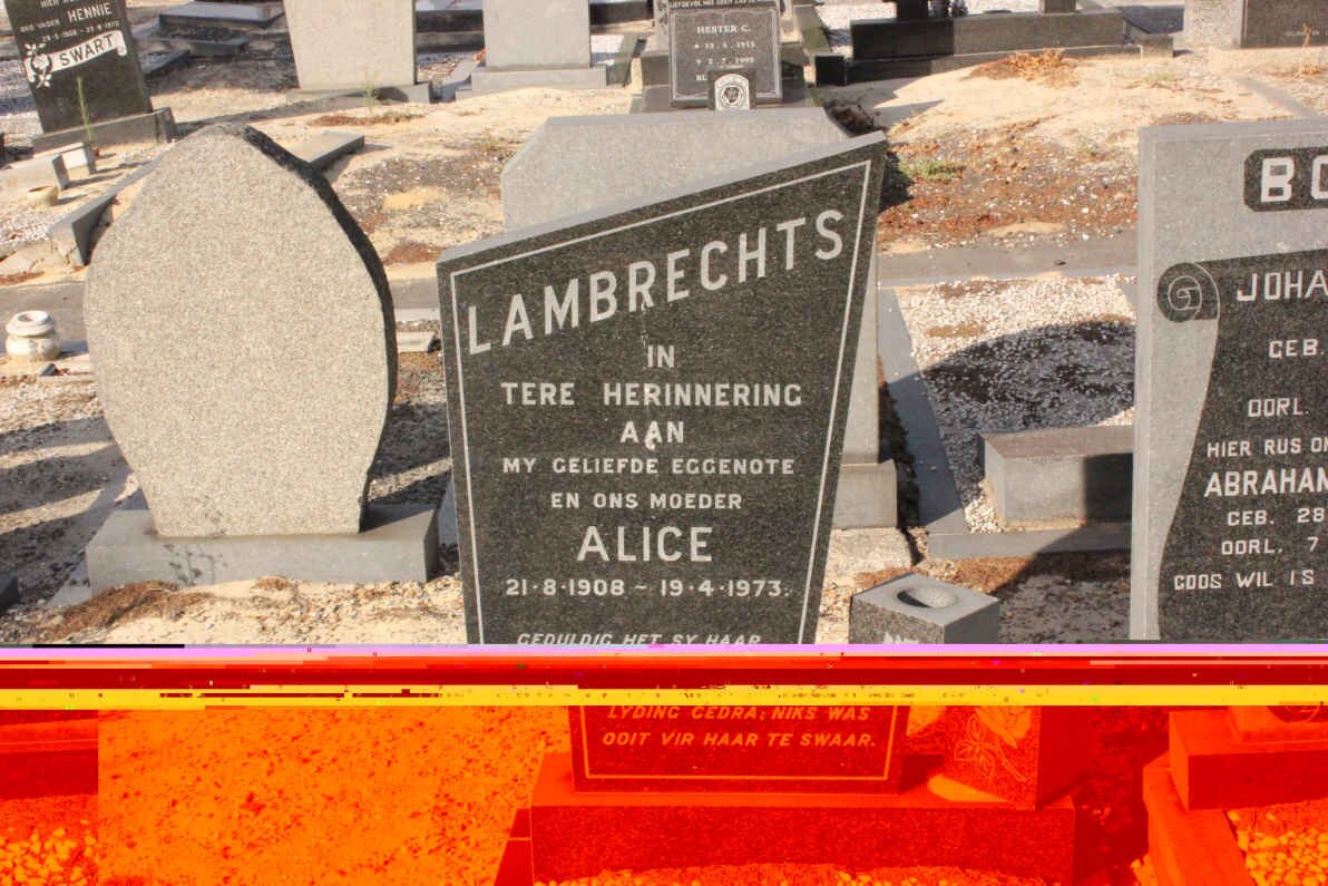 LAMBRECHTS Alice 1908-1973