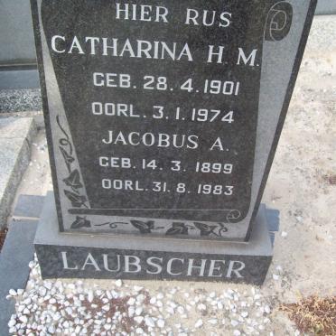LAUBSCHER Jacobus A. 1899-1983 &amp; Catharina H.M. 1901-1974