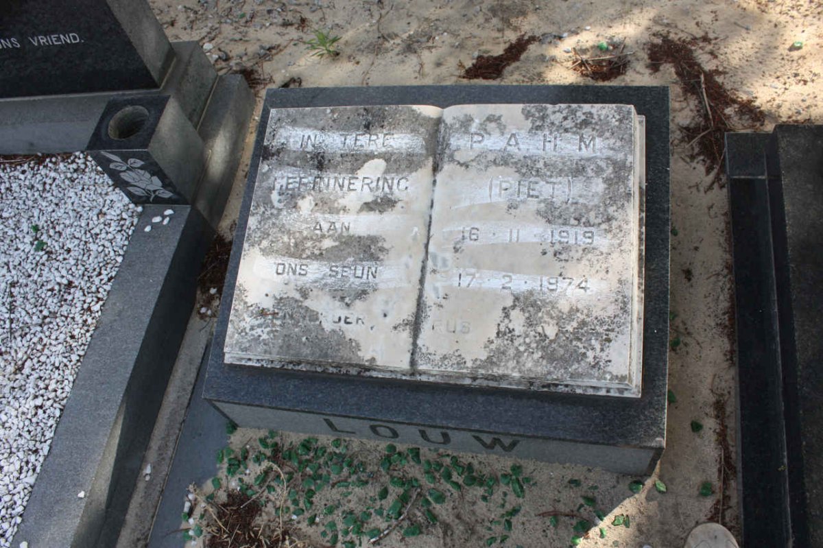 LOUW P.A.H.M. 1919-1974