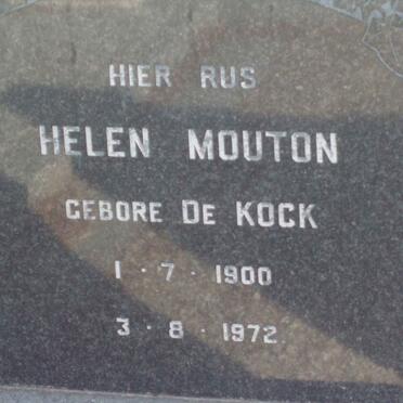MOUTON Helen nee DE KOCK 1900-1972