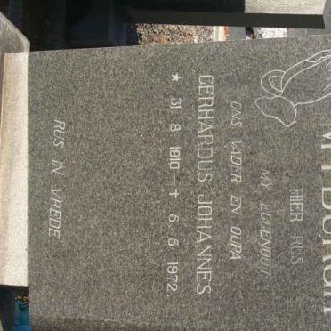 MYBURGH Gerhardus Johannes 1910-1972