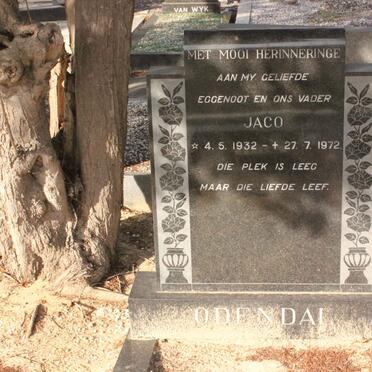 ODENDAL Jaco 1932-1972
