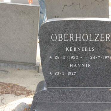 OBERHOLZER Kerneels 1920-1978 &amp; Hannie 1927-