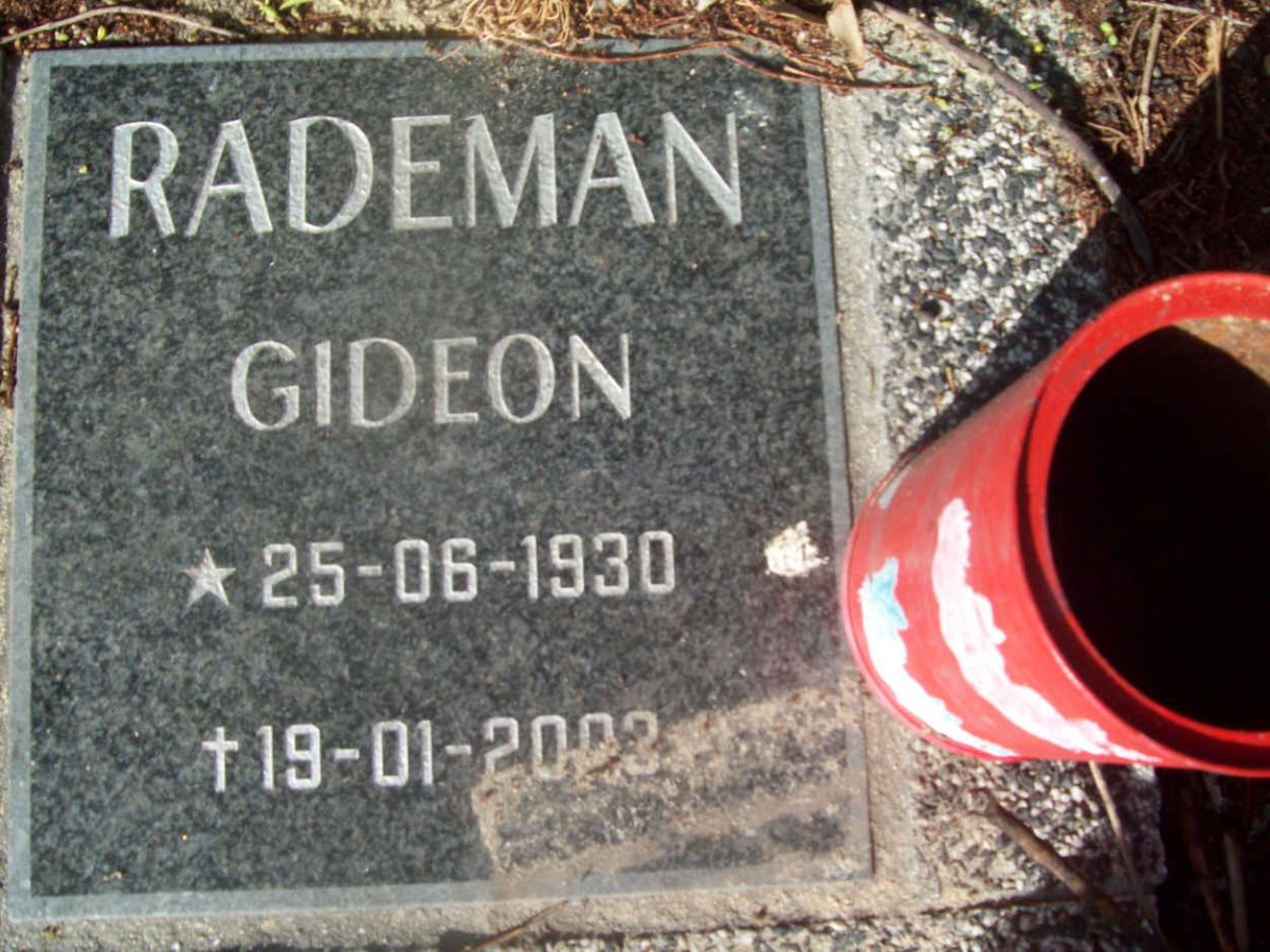 RADEMAN Gideon 1930-2003