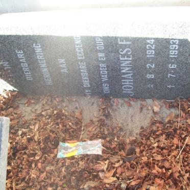 ROUX Johannes F., le  1924-1993