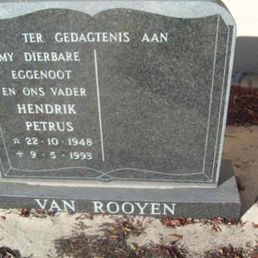 ROOYEN Hendrik Petrus, van 1948-1993