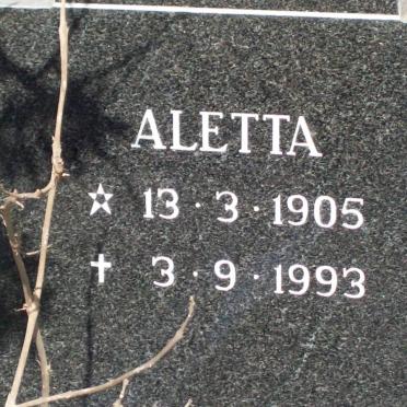 ROUX Christiaan W., le 1900-1974 &amp; Aletta 1905-1993