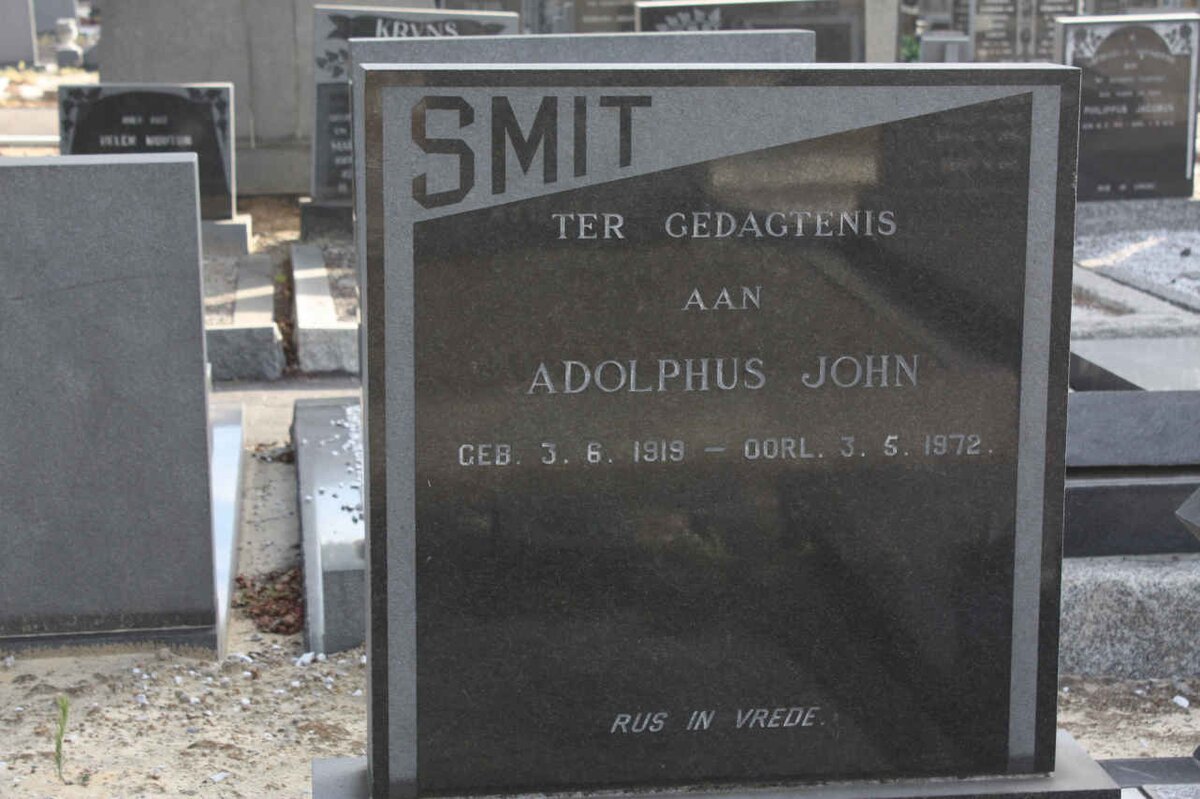 SMIT Adolphus John 1919-1972