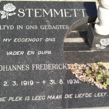 STEMMET Johannes Frederick 1919-1974