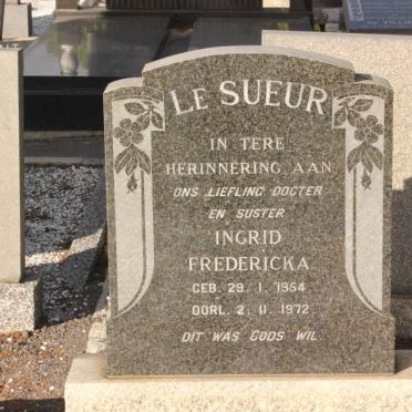 SUEUR Ingrid Fredericka, le 1954-1972