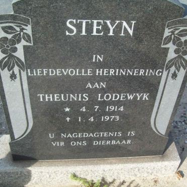 STEYN Theunis Lodewyk 1914-1973