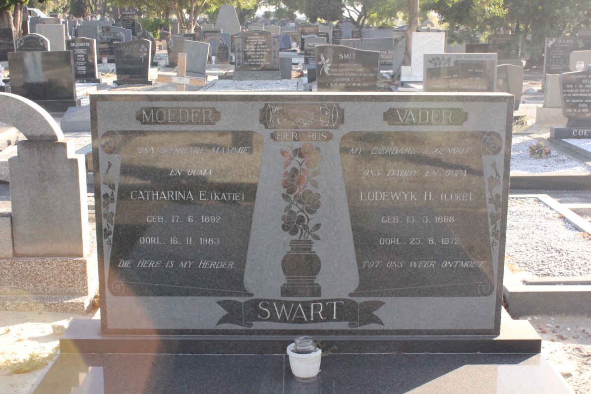 SWART Lodewyk H. 1888-1972 &amp; Catharina E. 1892-1983