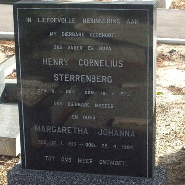 STERRENBERG Henry Cornelius 1914-1972 &amp; Margaretha Johanna 1913-1987