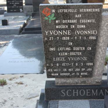 SCHOEMAN Yvonne 1928-1995 :: SCHOEMAN Liezl Yvonne 1977-1998
