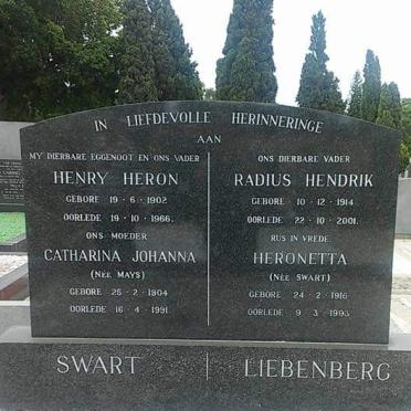 SWART ::  LIEBENBERG