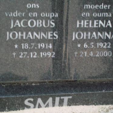 SMIT Jacobus Johannes 1914-1992 &amp; Helena Johanna 1922-2000