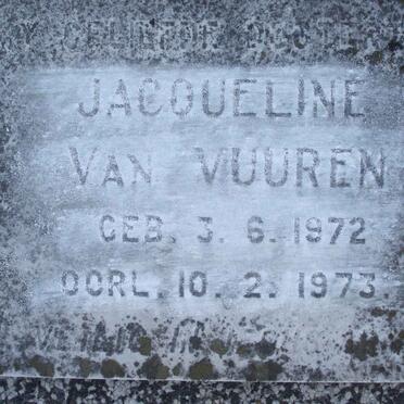 VUUREN Jacqueline, van 1972-1973