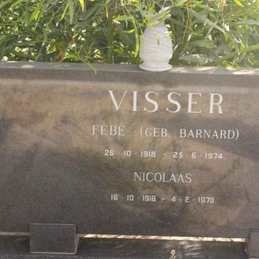 VISSER Nicolaas 1918-1978 &amp; Febe BARNARD 1918-1974
