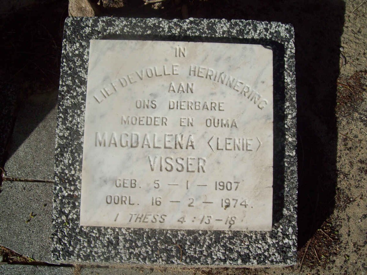 VISSER Magdalena 1907-1974