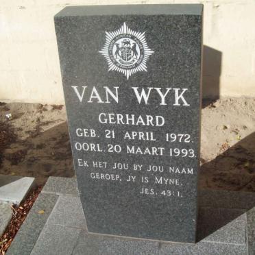 WYK Gerhard, van 1972-1993