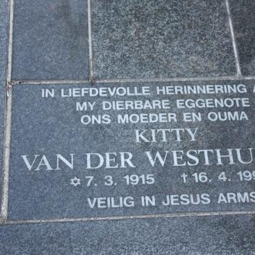 WESTHUIZEN Kitty, van der 1915-1996