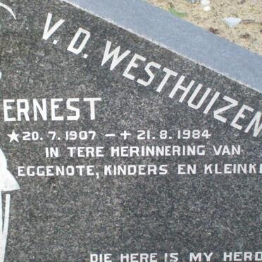 WESTHUIZEN Ernest, v.d. 1907-1984