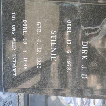 ZYL Dirk J.D., van -1973 &amp; Stienie 1923-1998