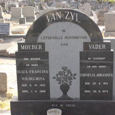 ZYL Cornelis Johannes, van 1912-1974 &amp; Eliza Francina Wilhelmina 1910-1989