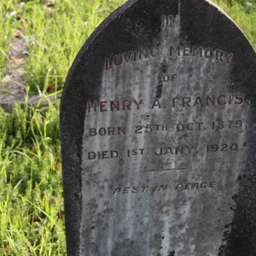 FRANCIS Henry A. 1879-1920