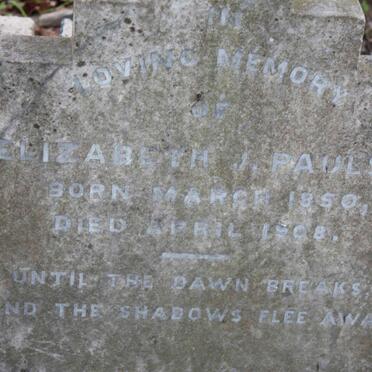 PAULSE Elizabeth 1850-1908