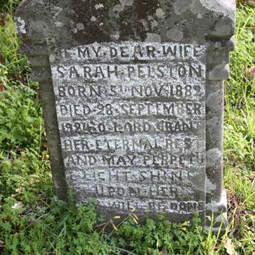 PELSTON Sarah 1882-1924