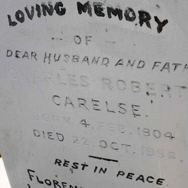 CARELSE Charles Robert 1904-1956 