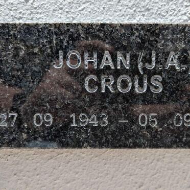 CROUSE Johan J.A. 1943-2017