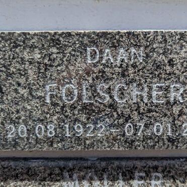 FOLSCHER Daan 1922-2008