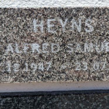 HEYNS Alfred Samuel 1947-2015