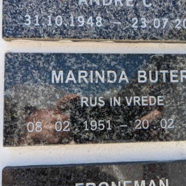BUTER Marinda 1951-2017