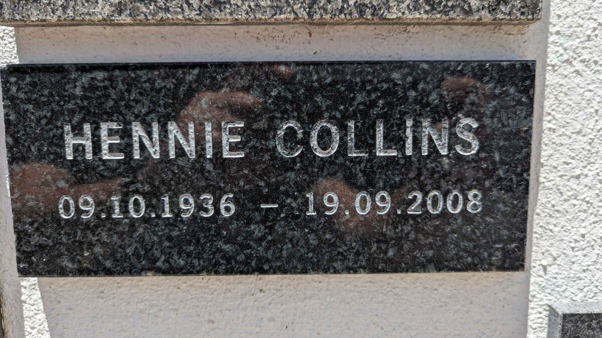 COLLINS Hennie 1936-2008