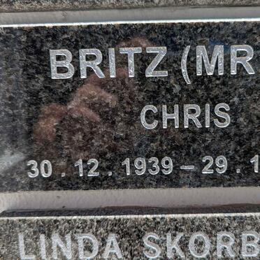 BRITZ Chris 1939-2021