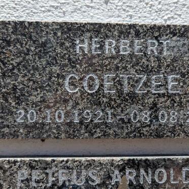 COETZEE Herbert 1921-2008