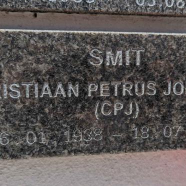 SMIT Christiaan Petrus Johannes C.P.J. 1938-2020