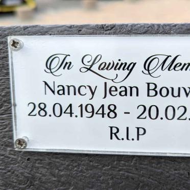 BOUWER Nancy Jean 1948-2021