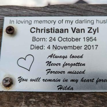 ZYL Christiaan, van 1954-2017