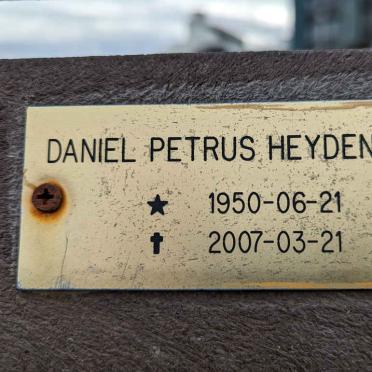 HEYDENRYCH Daniel Petrus 1950-2007
