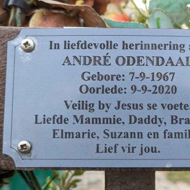 ODENDAAL Andre 1967-2020
